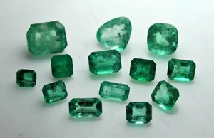Vivid Green Emerald Loose Gemstone Lot Panjsher Afghanistan for Jewelry 4.65 CT - Picture 1 of 7