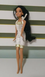 2006 Aladdin Jasmine Barbie Princess Mattel Doll Disney Toy WHITE Outfit - Picture 1 of 2