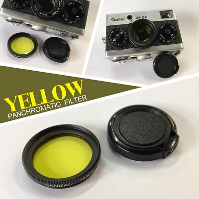 Yellow Panchromatic Filter Lens for Rollei 35 35B 35TE 40/3.5 35S 35SE 40/2.8ze - Image 1 of 4