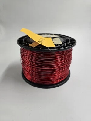 Copper Magnet Wire 17125 SNYLZ 155 Red 18 RA Gauge  10.9 Ibs  Awg Transformer - Image 1 of 4