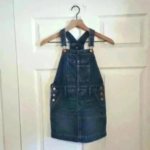 Gap Kids Denim Jeans Overalls Skirt Size S For 6-7 Year Olds Pinafore Dress - Picture 1 of 10