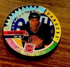 1994-95 Canada Games NHL POGS Vancouver Canucks Card #329 Geoff Courtnall