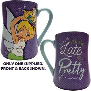 Taza Campanilla Disneyland París Siempre tarde pero bonita taza Parque Disney Mañana - Imagen 1 de 10