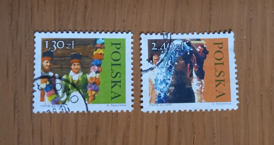 Juego completo de sellos usados Polonia / Polska: Semana Santa 2006 Foto 1 de 1