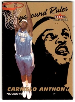 2003-04 Fleer Tradition Playground Rules Carmelo Anthony /1250 #3 Denver Nuggets - Image 1 of 2