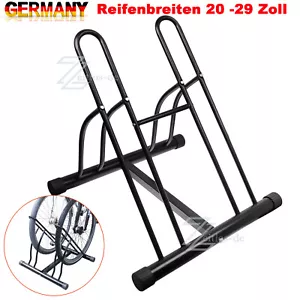 Fahrradständer Aufstellständer Bodenständer Fahrradhalter 2 Fahrräder 20-29 Zoll - Bild 1 von 14