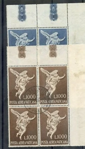 VATICAN CITY Sc C45-6(MI 391-2)F-VF USED 1962 ARCHANGEL GABRIEL,4 BLOCK/EACH $80 - Picture 1 of 1
