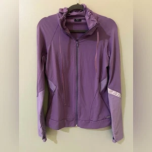 Splits59 Damen lila Langarm Kragen Reißverschluss Jacke Größe Large Damen - Bild 1 von 8