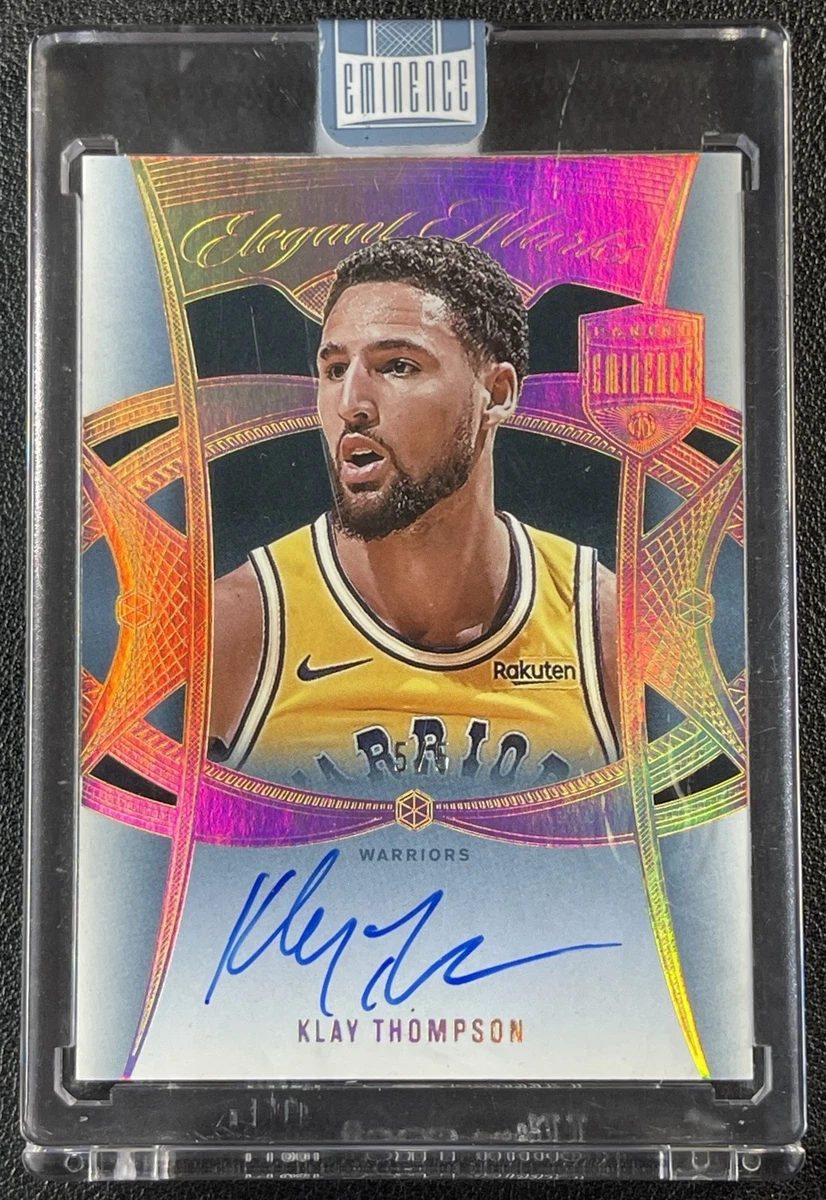Klay Thompson Autographed Basketball Trading Cards