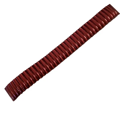 BRACCIALE CINTURINO FLEX A MOLLA PER OROLOGIO, COLORE ROSSO,IN ALLUMINIO - Immagine 1 di 2