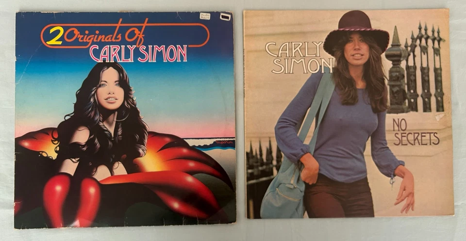 CARLY SIMON – TWO Great Albums – inc RARE Double LP with Anticipation L@@K! - image 1 of 4
