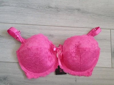 Sujetador de encaje Lucy rosa La Senza vintage talla 34GG nuevo con etiquetas Foto 1 de 4