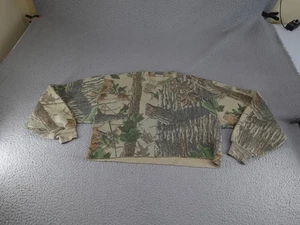 Felpa mimetica vintage Realtree outdoor uomo marrone medio taglio ritagliato - Foto 1 di 10
