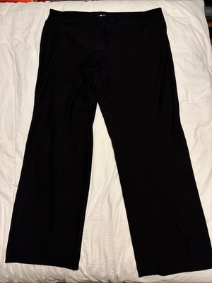 Pantalones Eileen Fisher Negros Bootcut Lavables Crepé Elastizados Talla 3X Nuevos con Etiquetas Foto 1 de 4