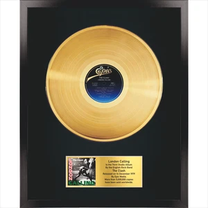 The Clash - London Calling / LP Gold 12" / Souvenir in black fram / Memorabilia - Picture 1 of 6