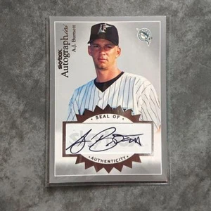 2004 Fleer Skybox Autographics A.J.Burnett Florida Marlins Auto /100 #A-AB2 - Foto 1 di 24