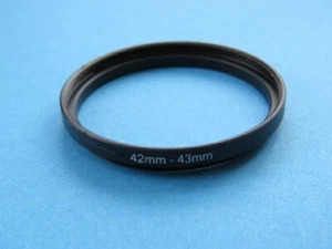 42mm to 43mm Step Up Step-Up Ring Camera Filter Adapter Ring 42mm-43mm - Picture 1 of 2