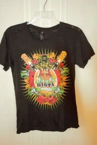 NWOT Soul Sista Rock N Roll Burn Out Black T-Shirt  Size XL check measurements! - Picture 1 of 7