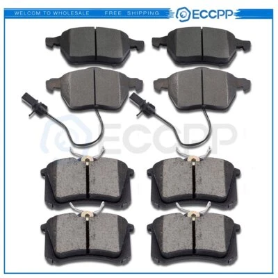 Pastillas de freno delanteras y traseras de cerámica para Audi A4 2003 2004 2005 2006 8 piezas Foto 1 de 4
