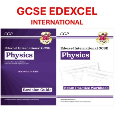 GCSE Edexcel International Physics Revision Guide & Workbook with Answer KS4 CGP - Image 1 of 4