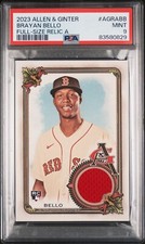 2023 ALLEN & GINTER BRAYAN BELLO FULL SIZE ROOKIE RELIC AGRA-BB ⚾PSA 9 MINT