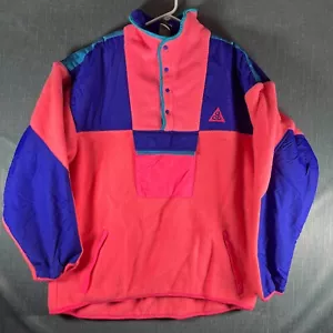 Vintage Devil's Tower Nike ACG Fleece Jacket Size XL Pink 865 - Picture 1 of 16