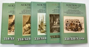 Tietjen & Co German World Coins Medals Antique Book Catalog - 5 Volumes Hamburg - Picture 1 of 5
