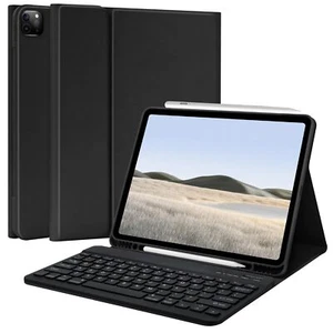 TQQ Case for iPad Air 13-inch M2 2024 & Pro 12.9 inch 2022 with Keyboard Keyb... - Picture 1 of 7