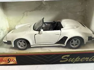 Maisto 1989 Porsche 911 Carrera Convertible 1:38 Superior Die Cast Motorized - Picture 1 of 7