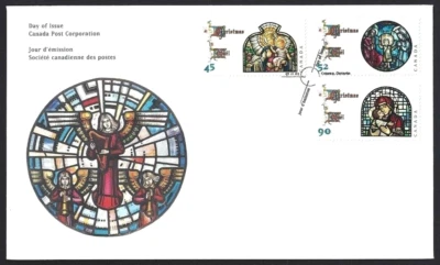 🍁Canadá #1669 - 1671 "MADONNA & CHILD" Nuevo 1997 Primer Día Cubierta Foto 1 de 2