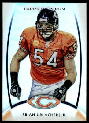 2012 Topps Platinum 31 Brian Urlacher Chicago Bears Football Card - Image 1 of 2