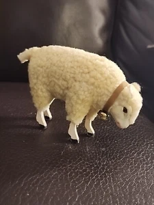 Vintage German Matchstick Wooly Sheep Stick Legs Painted  - Picture 1 of 8