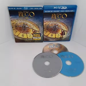 Hugo 3-Disc Blu-Ray 3D, Blu-Ray, DVD Ben Kingsley Sacha Baron Cohen - Picture 1 of 5
