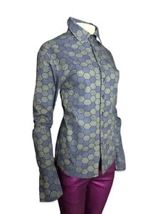 TRIPP Costume Gotico Joker Stampato Halloween Gotham Goth Viola Grigio Camicia - Foto 1 di 5