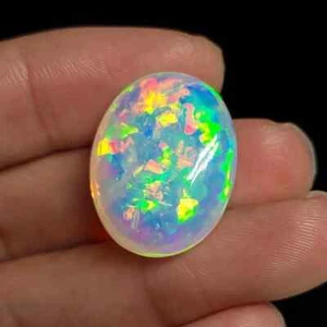 Natural Multicolor Fire Opal Oval Cabochon 4.55 Ct AAA+ Australian Gemstone - Picture 1 of 7