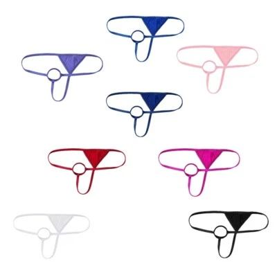 Herren Sting Slip mit O-Ring Elastische G-String Tanga Thong Dessous Unterwäsche - Bild 1 von 3