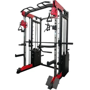 Smith Machine JL006 & Cable Crossover Multi Station Functional Power Rack - Picture 1 of 8