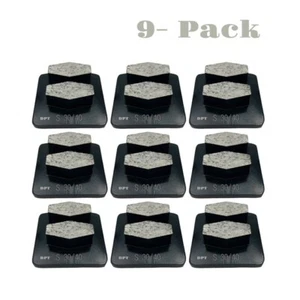 9 Pack Grinding Discs for Husqvarna PG Concrete Grinder Hard Bond 30/40 Grit - Picture 1 of 14