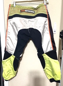 Thor Motocross Dirt Bike Pants sz 26 nylon armored knees Youth boys L/XL - Picture 1 of 9