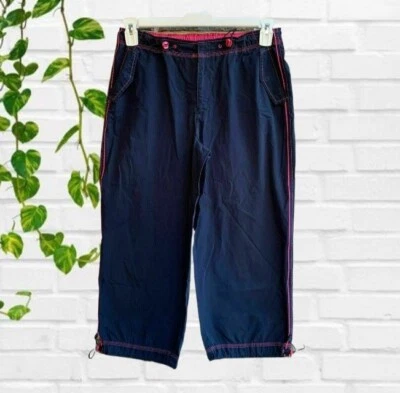 Pantalones capri recortados SJB Active para mujer rendimiento deportivo azul talla S Foto 1 de 4