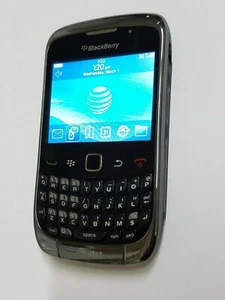 Blackberry Curve 9300 Phone For Prepaid At&t H20 Prepaid Black Wireless EasyGo - Picture 1 of 7