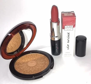 LAURA GELLER Bronzer Mediterranean Moroccan Powder & Pink Mink Lipstick - Picture 1 of 6