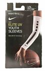 NEW IN BOX Nike Basketball Elite UV Youth Sleeves White Size L/XL