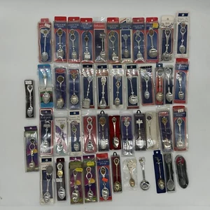 Souvenir spoon lot of 46 states and international Destinations See Pictures - Picture 1 of 14
