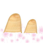 Set of 2 Miniature Rattan Baskets and Dustpans for Crafts