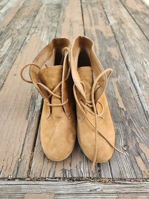 Ботинки Merona каштановые на танкетке размер 9 отличное состояние товара - Изображение 1 из 4