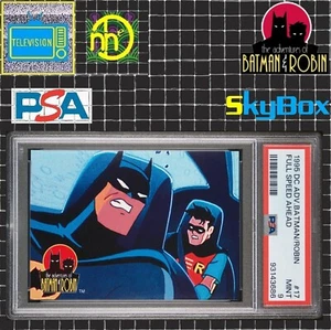 1995 Skybox Adventures of Batman & Robin - #17 Full Speed Ahead - PSA 9 MINT - Picture 1 of 4