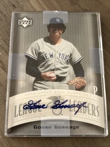 Goose Gossage Auto 2005 Upper Deck Classics League Leaders #LL-GG Yankees HOF - Picture 1 of 2
