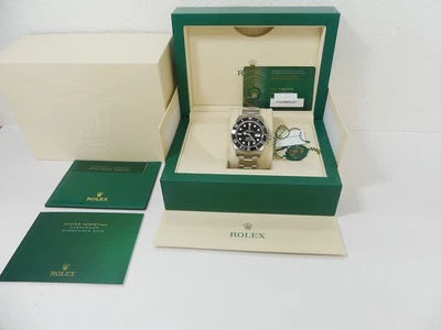 Como Nuevo Rolex SS Negro Submariner Fecha Bisel Cerámico 126610 126610LN 41mm b/p Foto 1 de 4