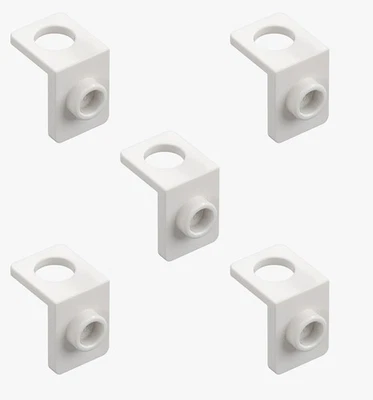 5 New LEGO White Minifigure Neck Bracket with Back Stud gray minifig mini figure - Image 1 of 4